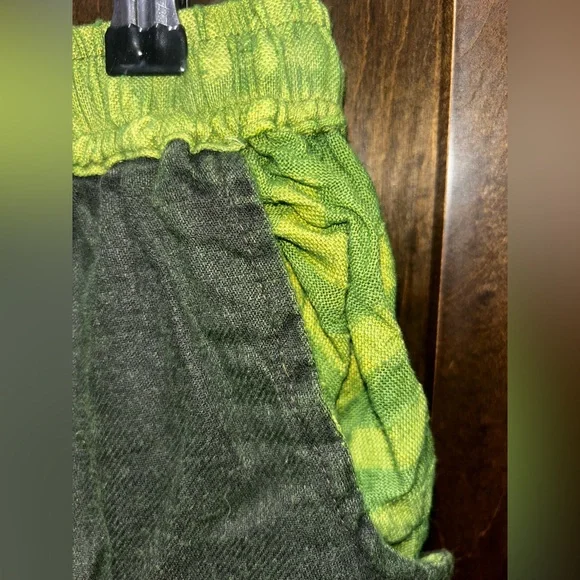 100% Cotton Boho Green Namaste Pants - Picture 7 of 11